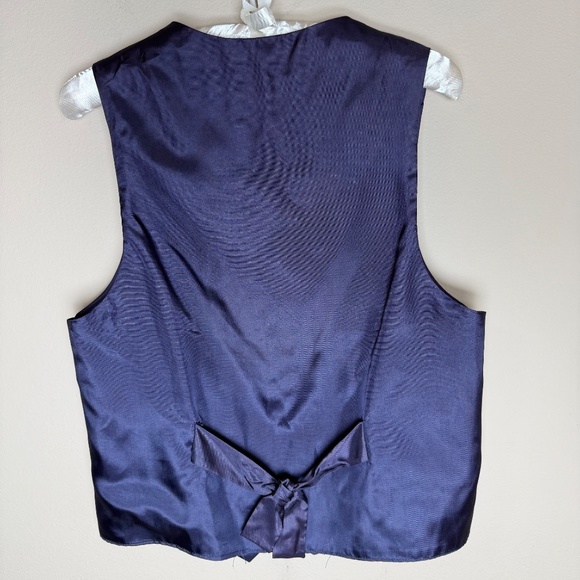 Vintage Best American Clothing Co Floral Vest Fits Womens Small Medium Satin - Picture 2 of 8